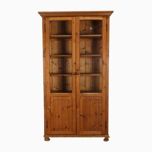 Pine Wood Display Cabinet