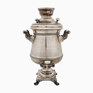 Large Silver Russian Samovar from Morozov, 1896