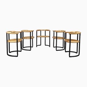 Achillea Dining Chairs by Tito Agnoli for Ycami, Italy, 1970s, Set of 5