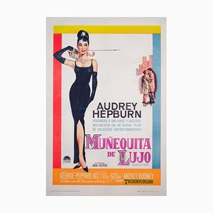 Argentinian Breakfast at Tiffanys Film Movie Poster Audrey Hepburn, 1961