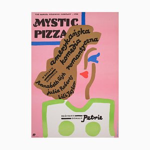 Polish A1 Mystic Pizza Film Movie Poster by Jan Mlodozeniec, 1988