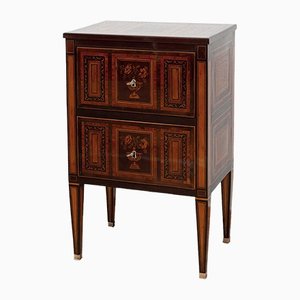 Antique Louis XVI Bedside Table in Precious Exotic Woods