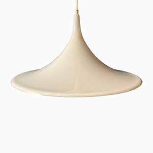 Space Age White Witch Hat Pendant Lamp