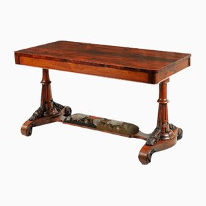 Antique Library Table in Rosewood, 1800s