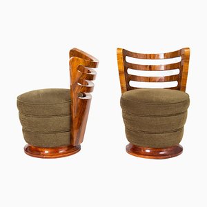 Art Deco Bedroom Chairs, 1930s, Set of 2