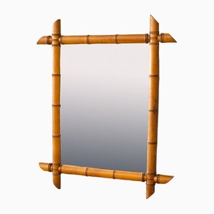 Antique Mirror in Faux Bamboo
