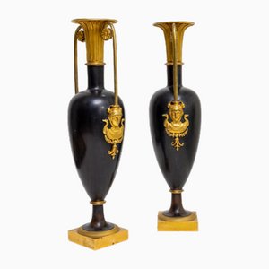 Antique Egyptian Style Vases, Set of 2