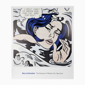Roy Lichtenstein, MOMA New York Drowning Girl Poster, 1996