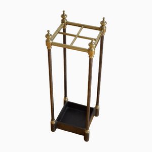 Victorian Umbrella Stand in Brass And Steel, 1880