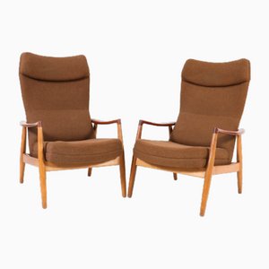 Mid-Century Modern Tove Lounge Chairs by Madsen & Schübel for Bovenkamp, 1950s, Set of 2