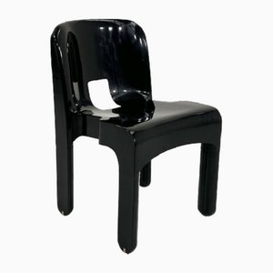 Schwarzer Modell 4869 Universale Stuhl von Joe Colombo für Kartell, 1970er