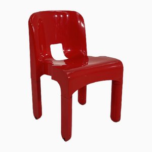 Roter Modell 4869 Universale Stuhl von Joe Colombo für Kartell, 1970er