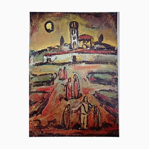 Litografia Georges Rouault, The Twilight, 1988