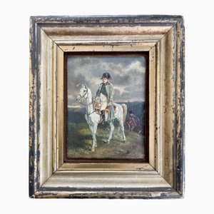 Alphonse Marie Adolphe de Neuville, Napoleon auf einem Pferd, 1800er, Öl