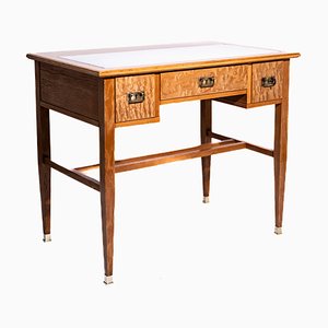 Art Nouveau Women's Desk in Wood and Leather, 1905