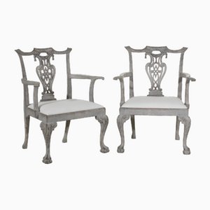 Set of Chippendale 19th Century Armchairs