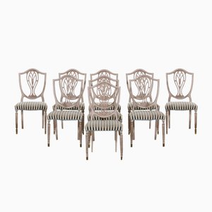 European Dining Room Chairs, Set of 9