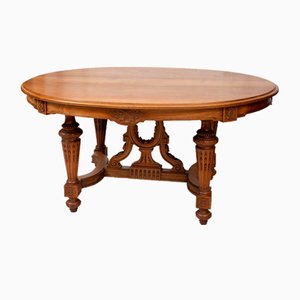 Antique Napoleon III French Table in Walnut, 1800s