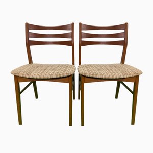 Mid-Century Stühle aus Teak, 1950, 2er Set