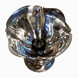 Silver Bowl with Mounted Stones by Kay Bojesen