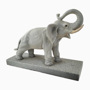Elefante vintage de porcelana de Sevres, años 60