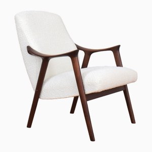 Mid-Century Tenor Teak & Boucle Lounge Chair from Møre Lenestolfabrikk, 1960s