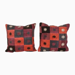Square Organic Cushion Covers, 2010s, Set of 2