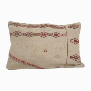 Anatolian Lumbar Striped Kilim Cushion Cover, 2010s