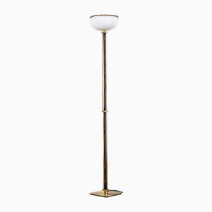 Model Tolboi Murano Glass and Metal Ground Lamp from Venini, 1985