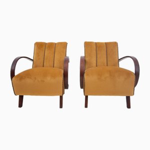 Armchairs attributed to Jindřich Halabala, 1940s, Set of 2
