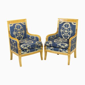 Antike Biedermeier Stühle aus Buche, 2er Set
