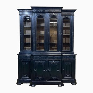 Late 19th Century Napoleon III Blackened Pearwood Bookcase