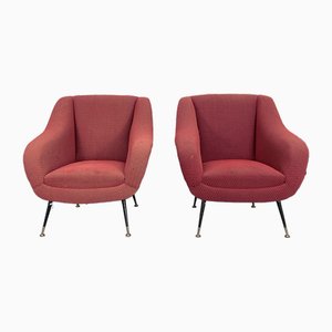 Mid-Century Lounge Chairs by Gigi Radice for Minotti, Italy, 1950s, Set of 2