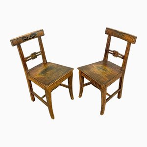 Vintage Swedish Farmhouse Chairs, Set of 2