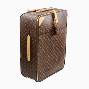 Baúl de plástico de cuero marrón de Louis Vuitton, años 2000