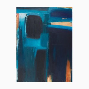 Emma Griffin, Blue Pool, 2022, olio su tela