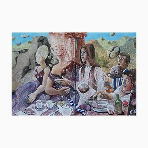 Pepe Hidalgo, The Presence, 2022, Acrylic on Canvas Diptych