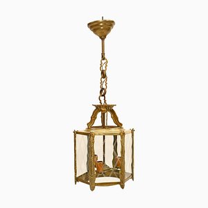 Art Nouveau Lantern Gilt Chandelier Light