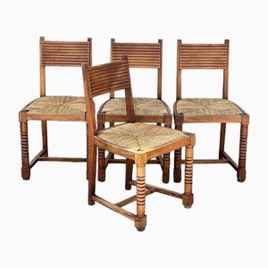 Chairs in the style of Victor Courtray, 1940s, Set of 4