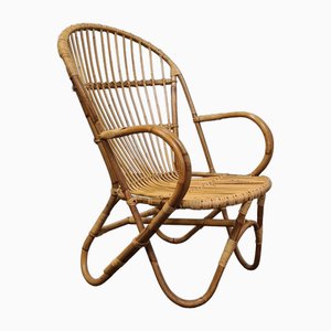 Vintage Rattan Chair Set from Rohé Noordwolde