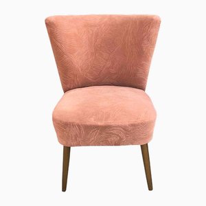 Cocktail Chair in Salmon Pink, 1950s