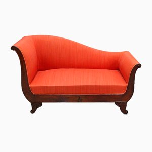 Restoration Period Mahogany Chaise Lounge, Early 19th Century