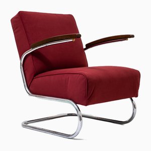 Sedia S411 in acciaio di Willem Hendrik Gispen per Thonet