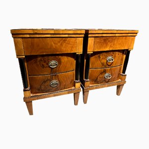 Empire Style Bedside Tables, 1800s, Set of 2