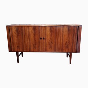 Dänisches Palisander Sideboard mit Rolltüren, 1960er