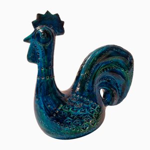 Ceramic Rooster by Aldo Londi for Bitossi, 1960s