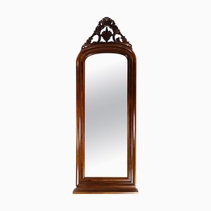 Miroir Antique en Acajou Sculpté, 1860s