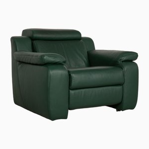 Green Leather Hamm Armchair from Himolla