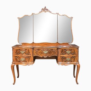 French Walnut Dressing Table, 1890s