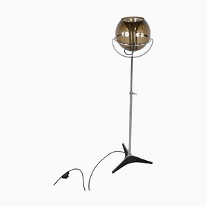 Mid-Century Globe Floor Lamp attributed to Frank Ligtelijn for Touch, 1960s